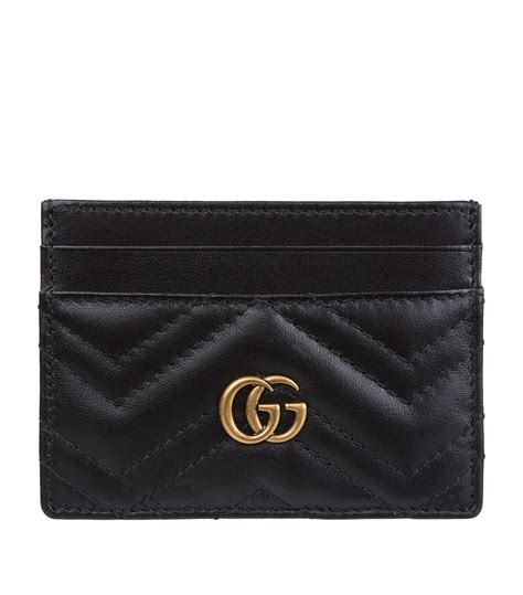 gucci card wallet black|gucci card wallet women.